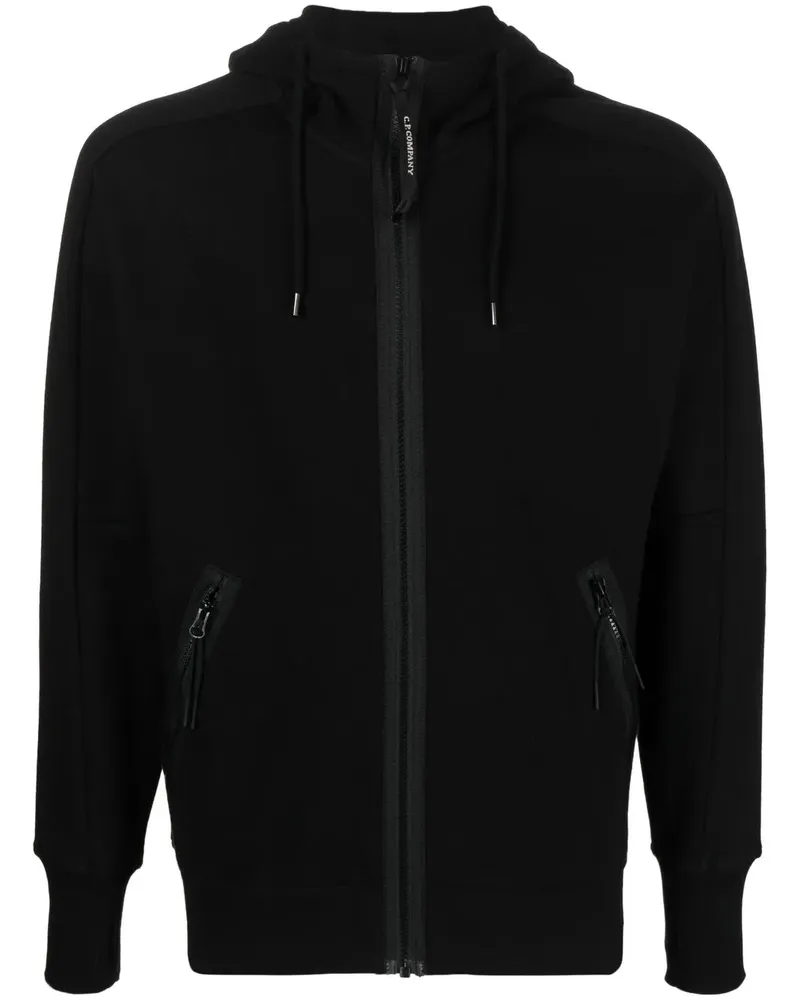 C.P. Company Kapuzenjacke mit Reißverschluss - Schwarz Schwarz