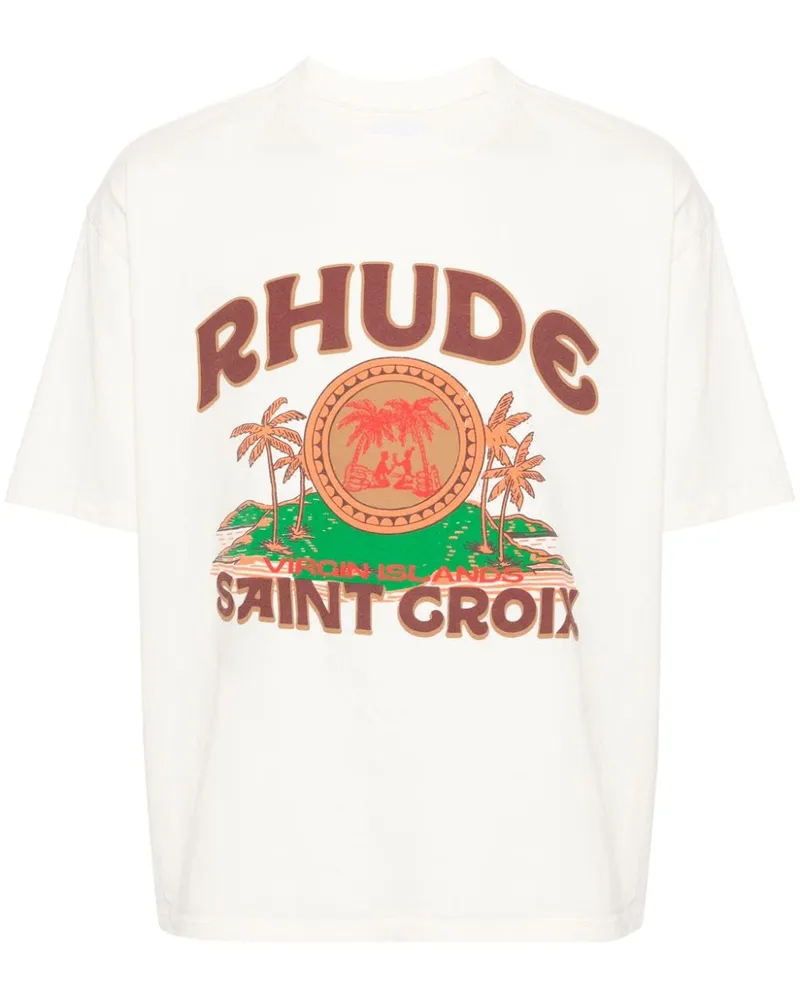 RHUDE Saint Croix T-Shirt Nude