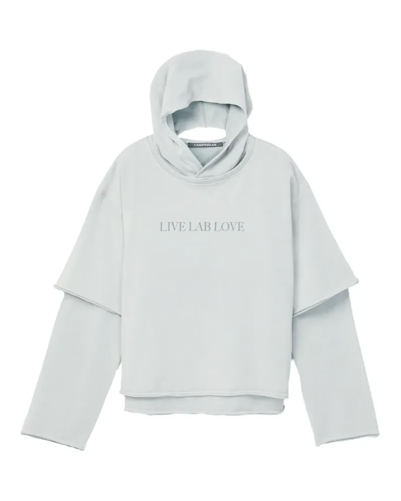 Camper Hoodie im Layering-Look - Grau Grau
