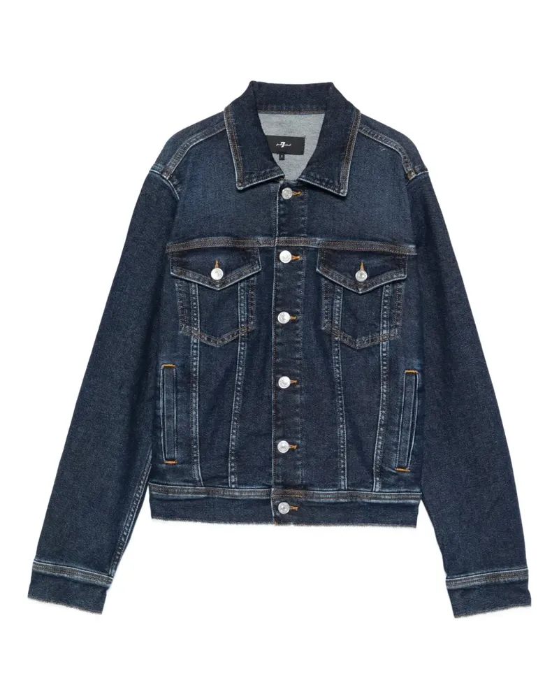 Seven7 Adi trucker jacket - Blau Blau
