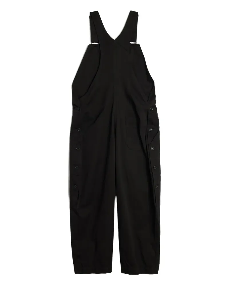 Yohji Yamamoto Jumpsuit mit Reißverschluss - Schwarz Schwarz