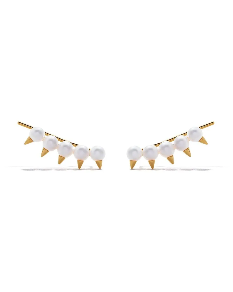 TASAKI 18kt Danger Plus Collection Line Gelbgoldohrringe Gold