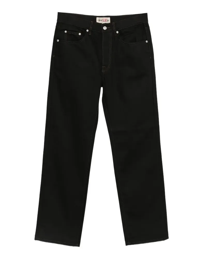 Stüssy Jeans mit Kontrastnähten an den Taschen - Schwarz Schwarz