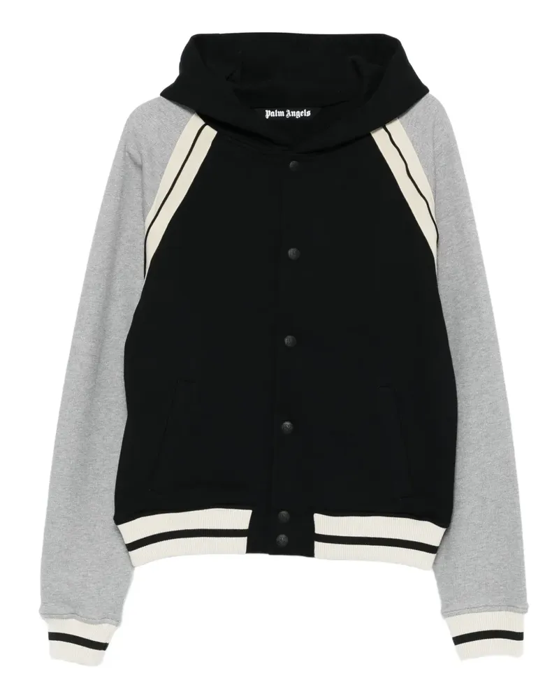 Palm Angels Baseballjacke mit Kapuze - Schwarz Schwarz