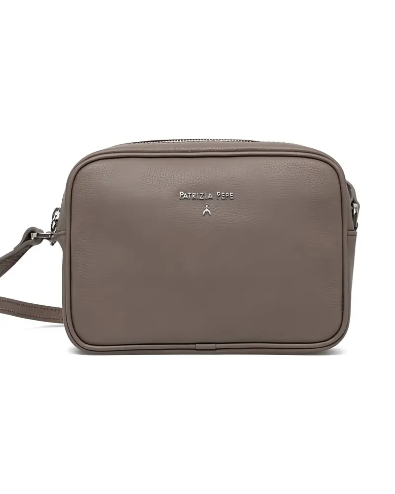 Patrizia Pepe logo-detail cross body bag - Braun Braun