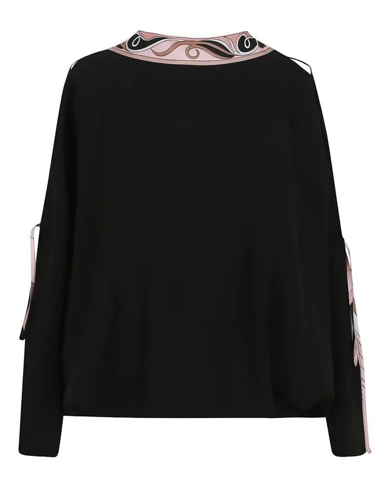 Emilio Pucci Rückenfreie Bluse - Schwarz Schwarz
