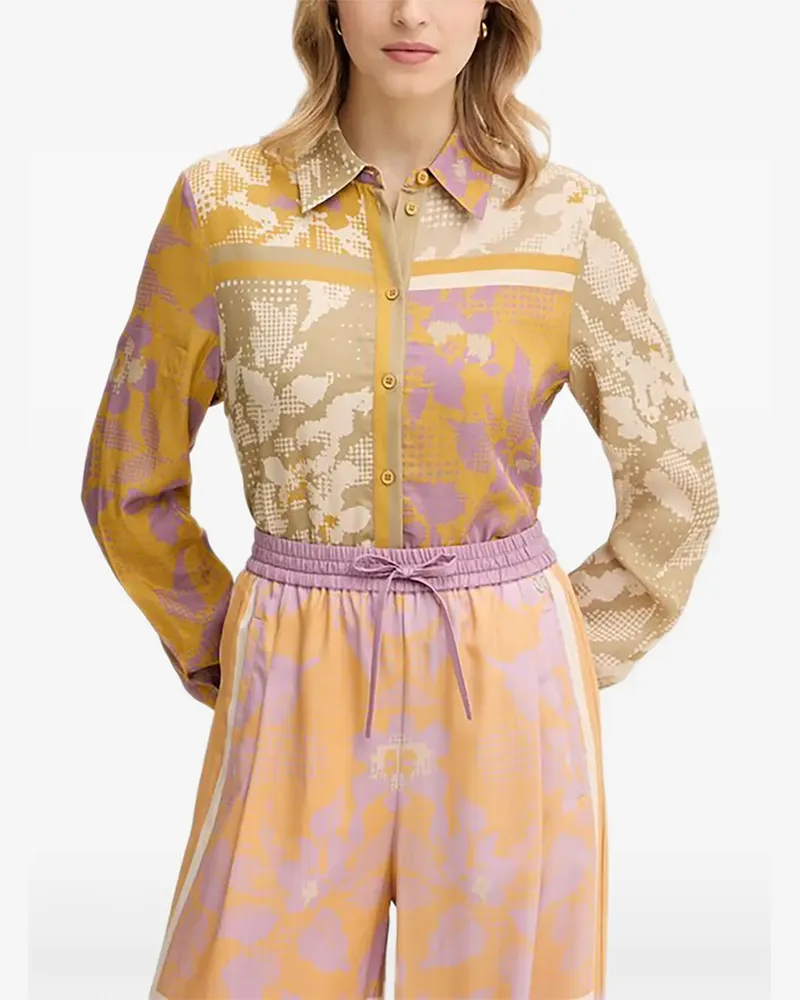 Silvian Heach Hemd mit Print - Gelb Gelb