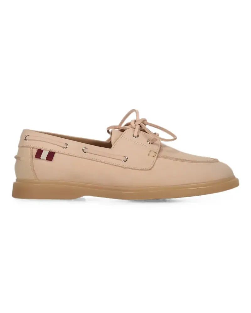 Bally lace-up leather loafers - Nude Nude