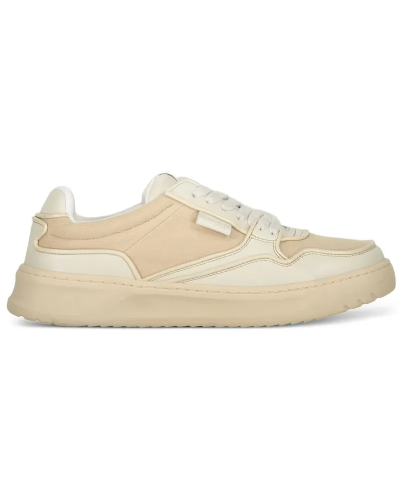 Missoni logo-detail lace-up sneakers - Nude Nude