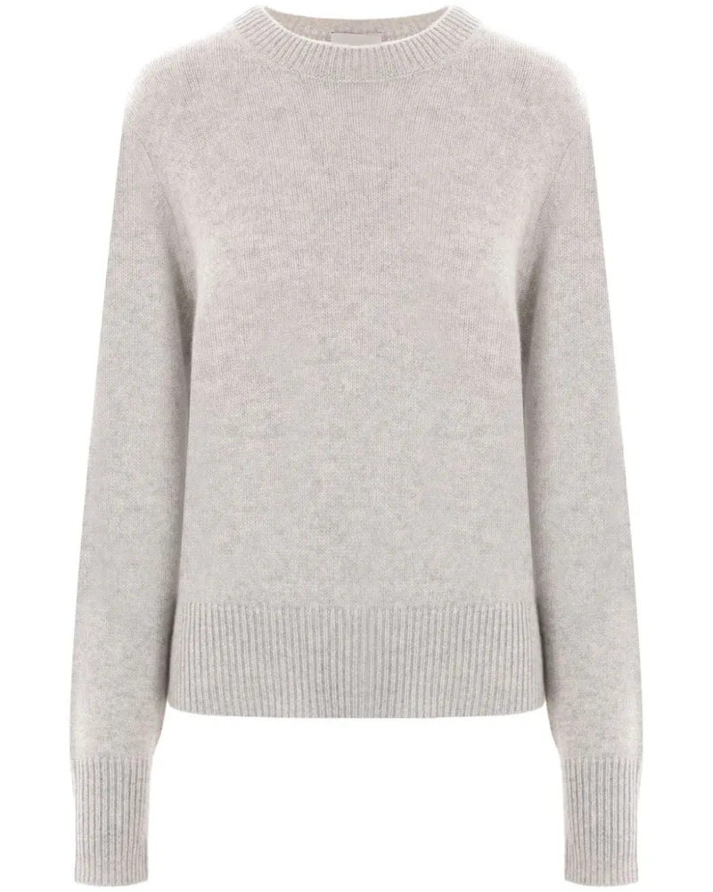 ALLUDE Klassischer Kaschmirpullover Grau