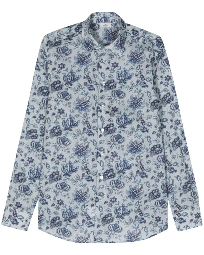 Etro Hemd mit Paisley-Print - Blau Blau