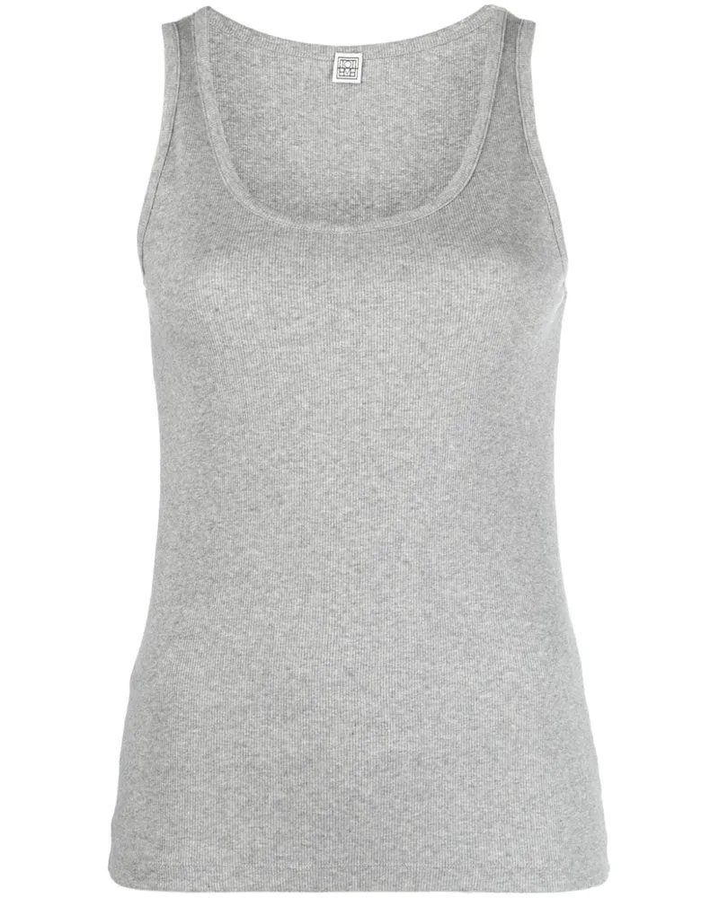 Totême Geripptes Tanktop - Grau Grau