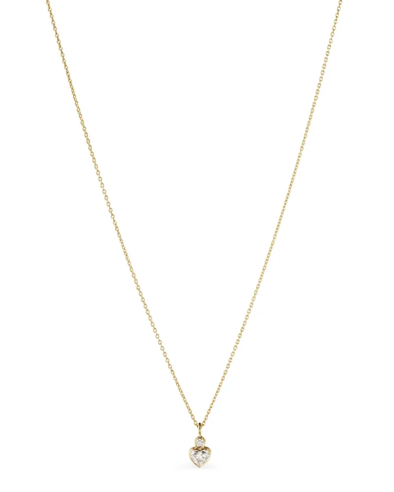 Sophie Bille Brahe Lily Coeur Simple Halskette mit Diamanten - Gold Gold