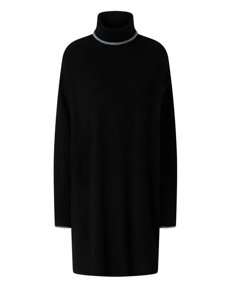 Pinko Fogo Minikleid mit Rollkragen - Schwarz Schwarz