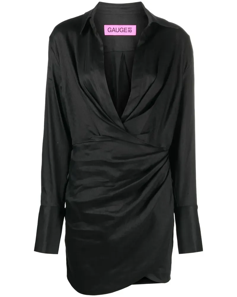 GAUGE81 Mini Naha Hemdkleid - Schwarz Schwarz