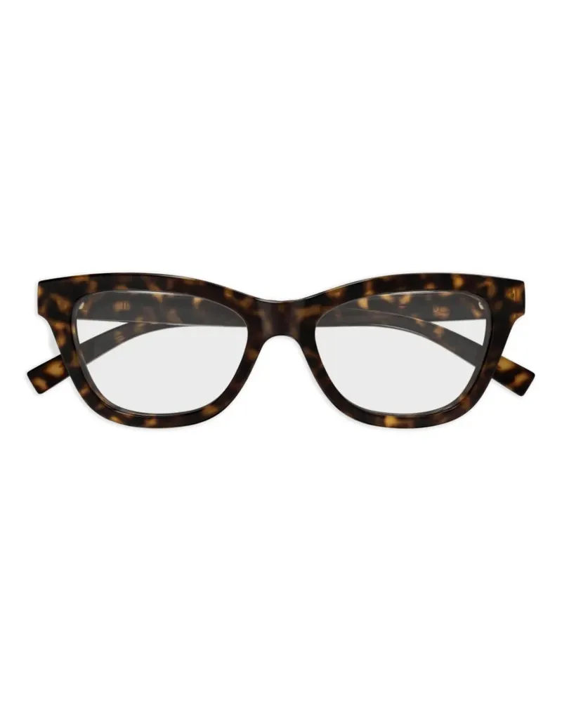 Gucci Cat-Eye-Brille mit GG-Brille - Braun Braun