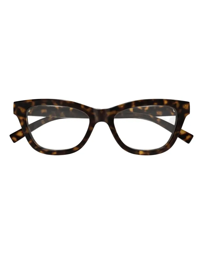 Gucci cat-eye-frame GG logo glasses - Braun Braun