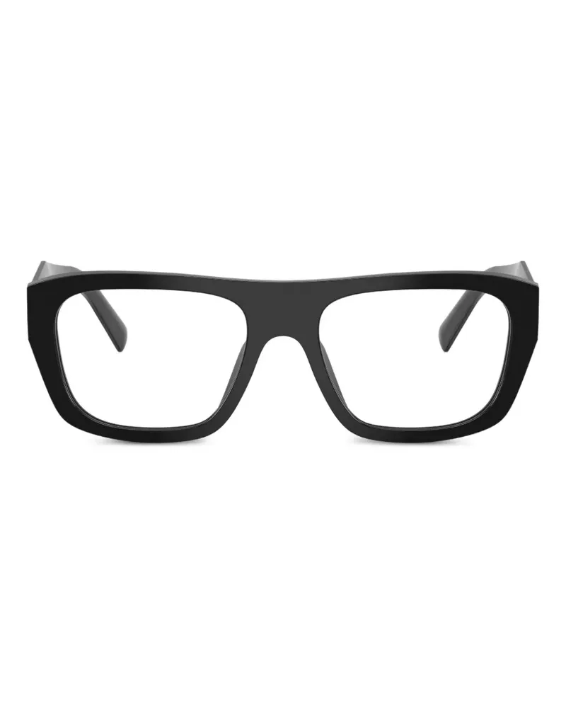 Prada Brille mit Logo - Schwarz Schwarz