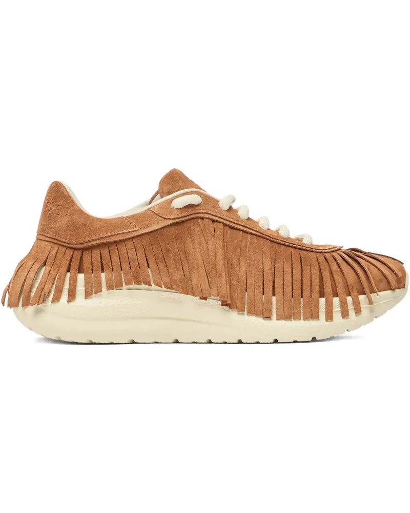 Casadei Mia Fringe Sneakers - Braun Braun