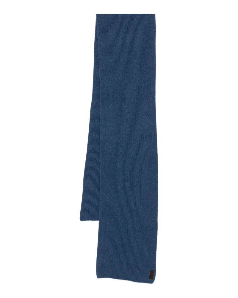 Paul & Shark Gerippter Strickschal - Blau Blau