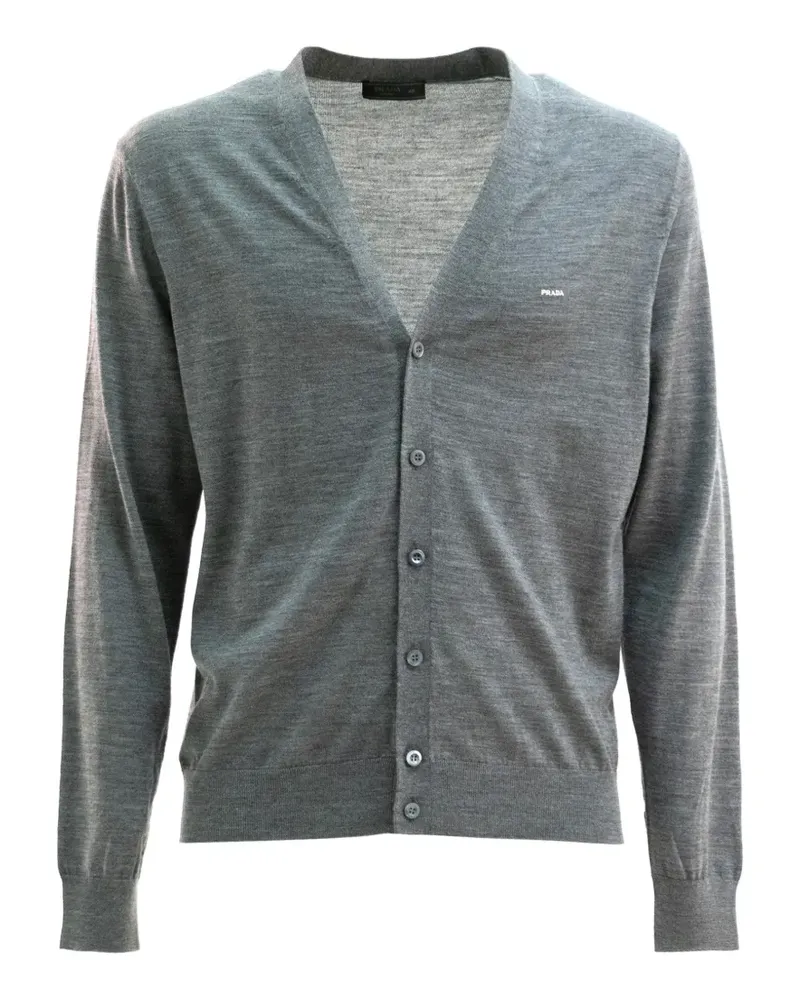 Prada Cardigan mit V-Ausschnitt - Grau Grau