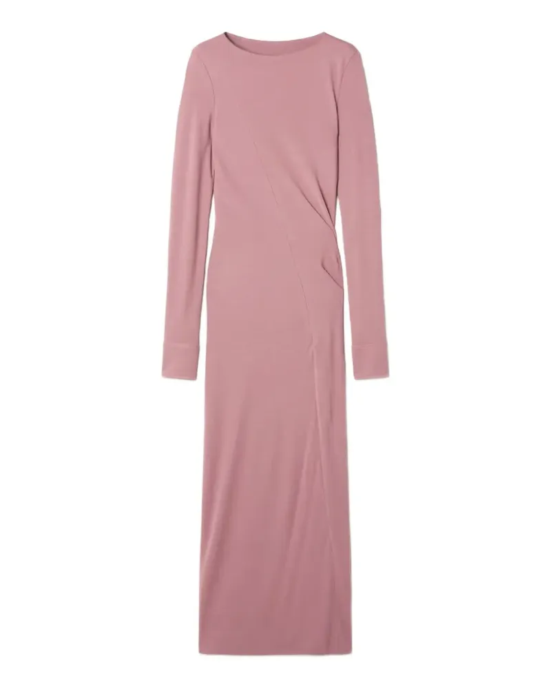 Lanvin lond draped dress in crepe jersey - Rosa Rosa