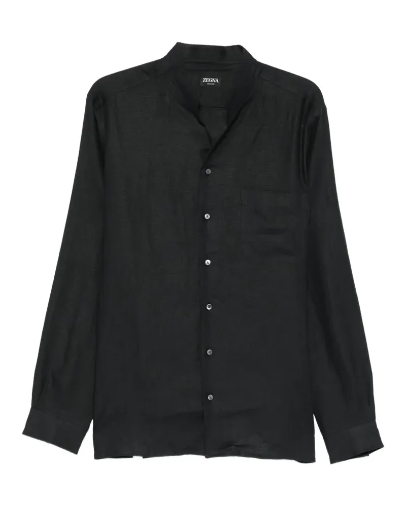 Ermenegildo Zegna long-sleeve shirt - Schwarz Schwarz