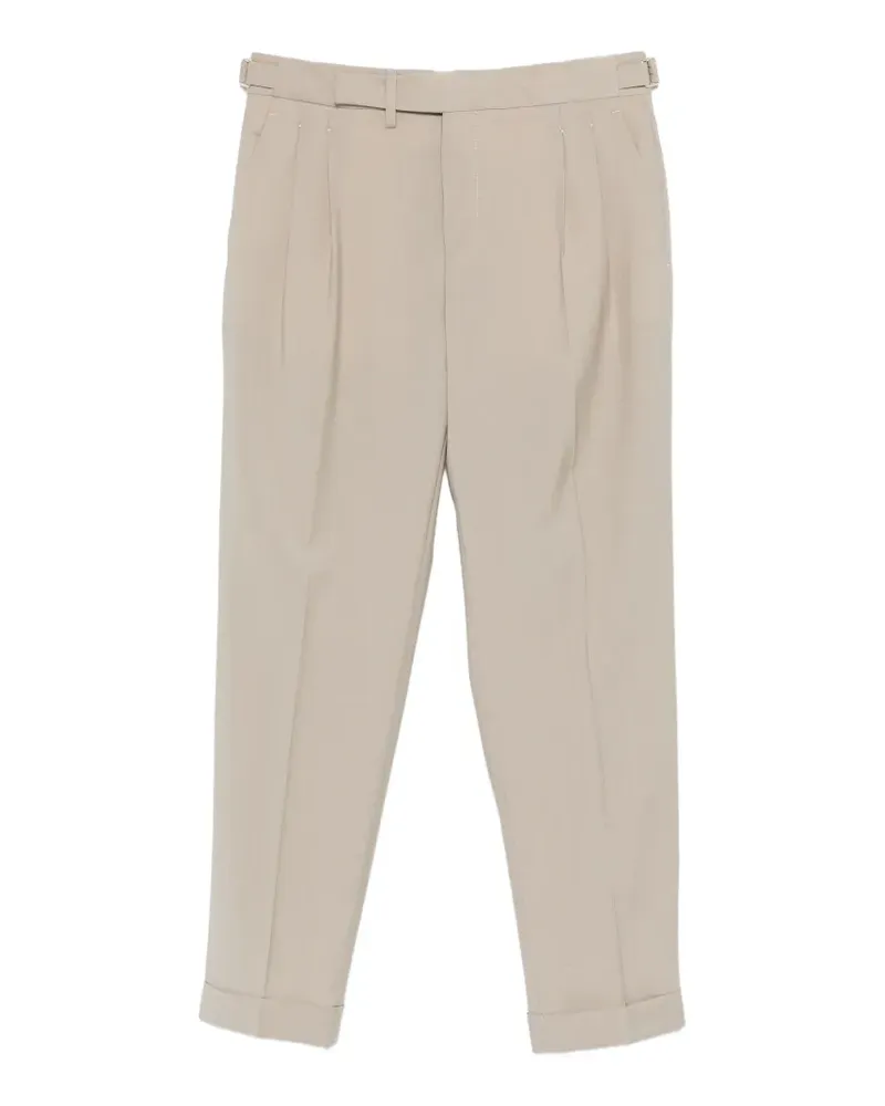 Briglia 1949 belted pleated trousers - Nude Nude