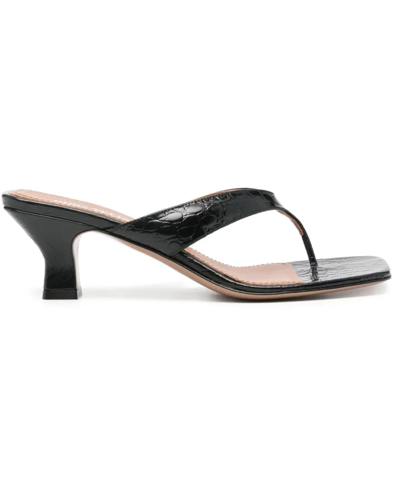 Paris Texas Portofino Mules 60mm Schwarz