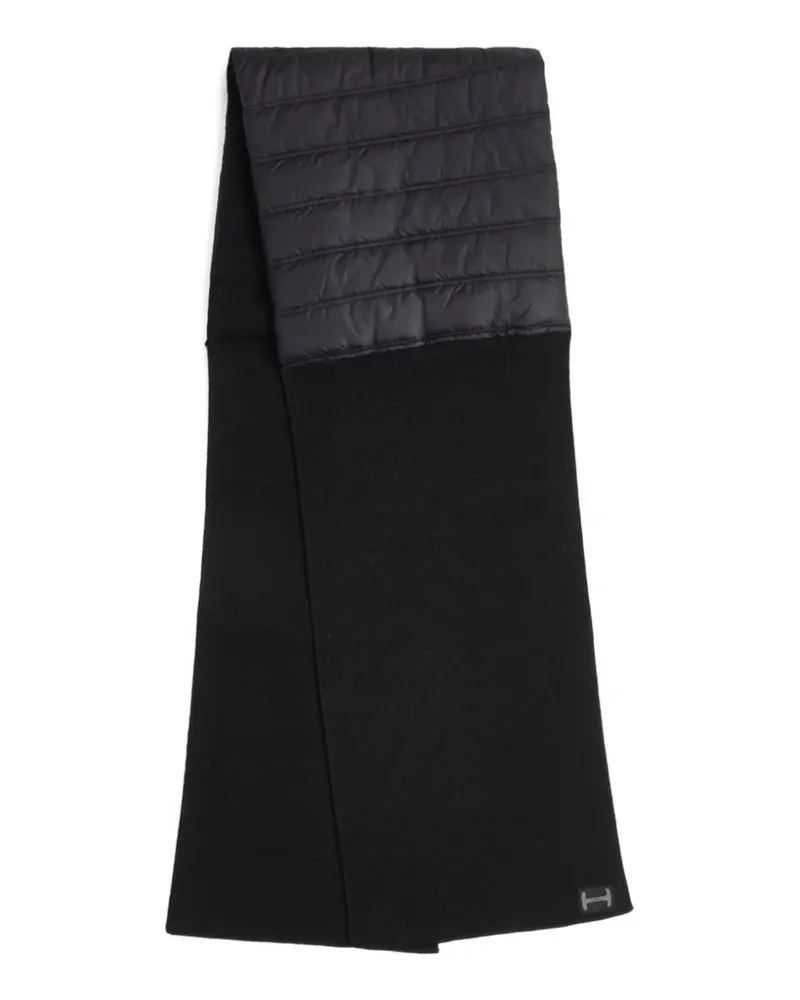 Hogan quilted knit scarf - Schwarz Schwarz
