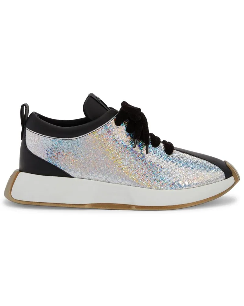 Giuseppe Zanotti Ferox Sneakers mit Einsätzen aus Leder - Silber Silber