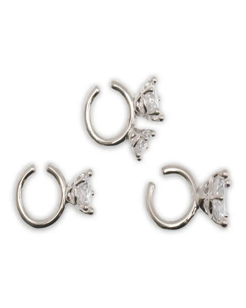 PANCONESI Diamanti Amour earrings (set of three) - Silber Silber