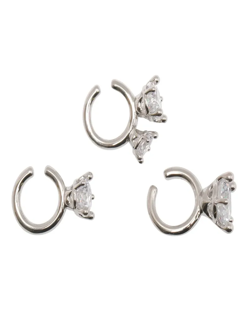 PANCONESI Diamanti Amour earrings (set of three) - Silber Silber