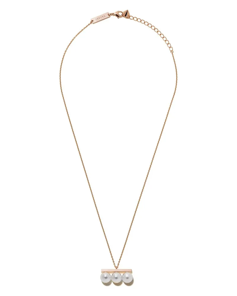 TASAKI 18kt Rotgoldhalskette mit Perlenanhänger - Rosa Rosa