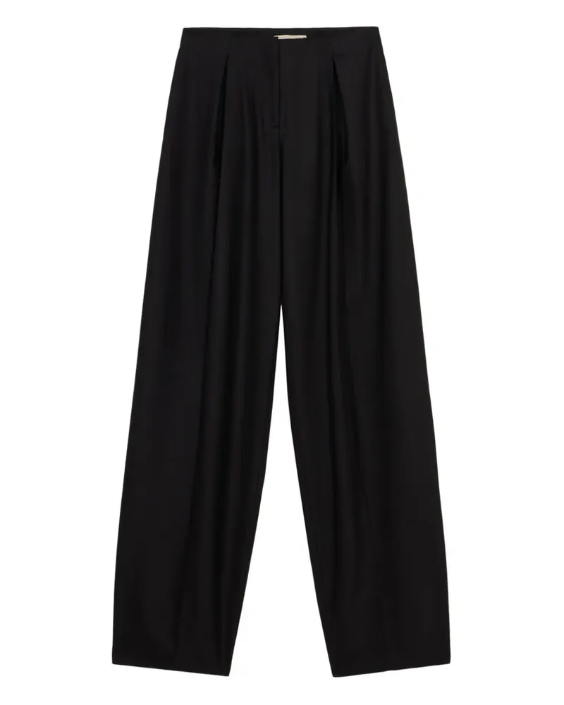 Blumarine Bundfaltenhose mit Reißverschlüssen - Schwarz Schwarz