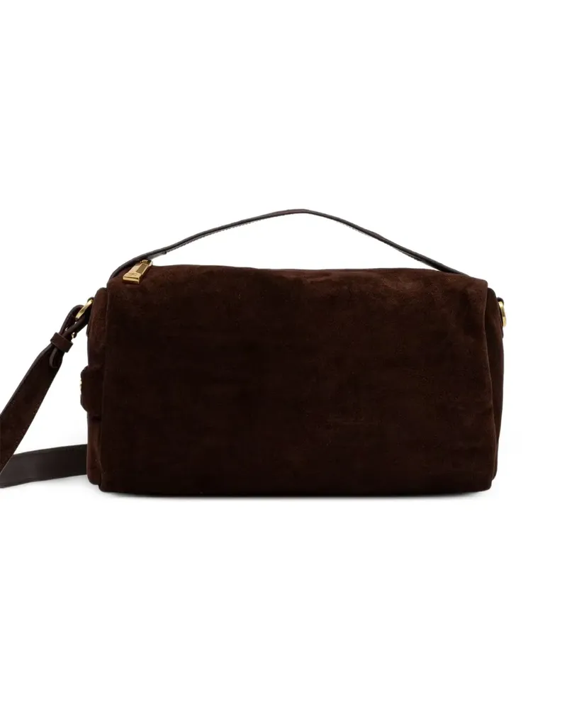 Ermanno Scervino Schultertasche aus Wildleder - Braun Braun