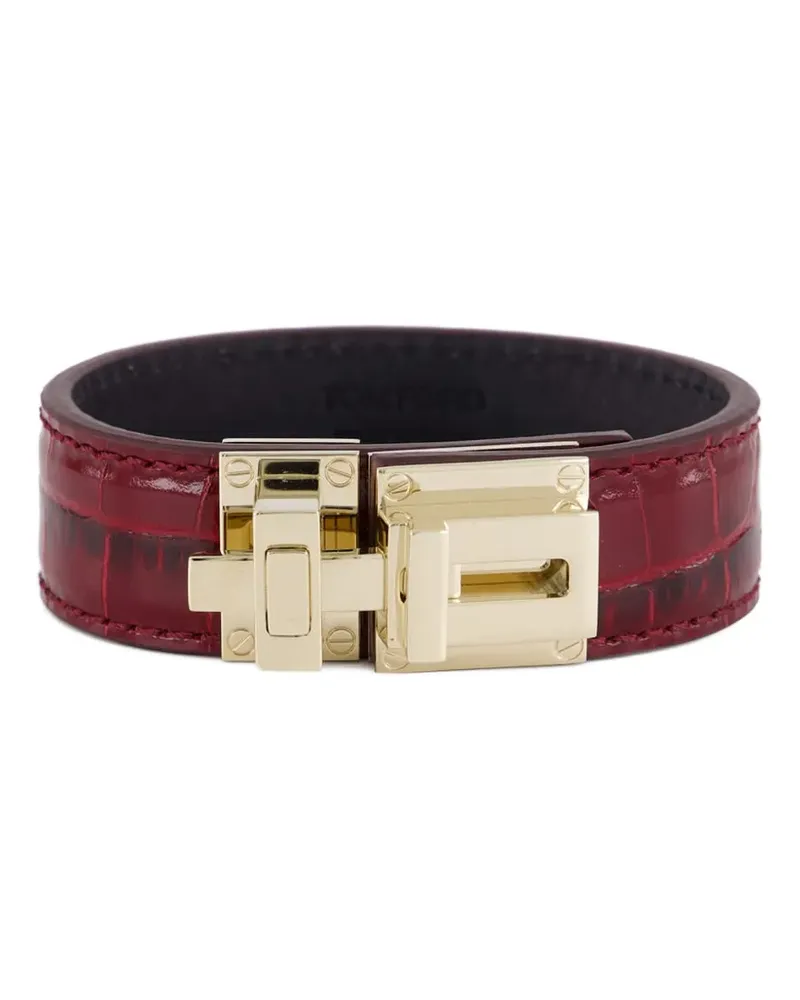 Tom Ford leather bracelet - Rot Rot