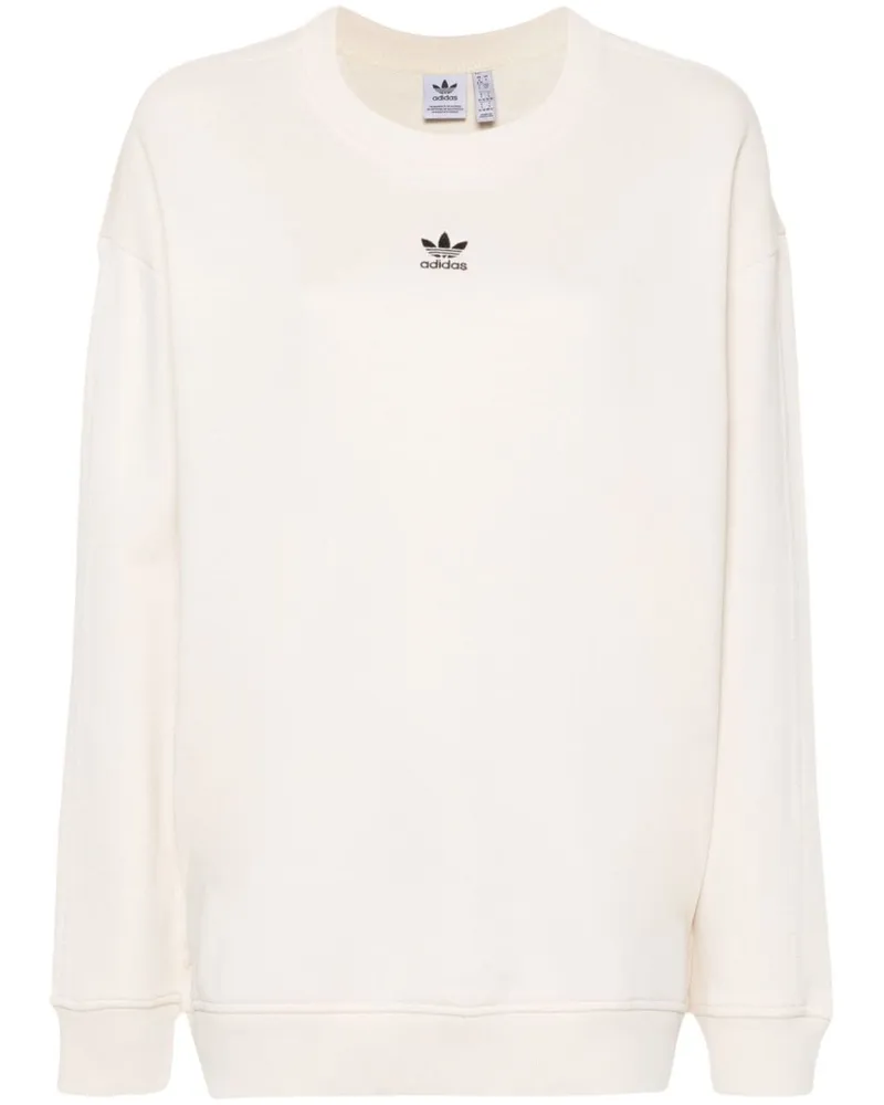 adidas Sweatshirt mit Trefoil-Logo Nude