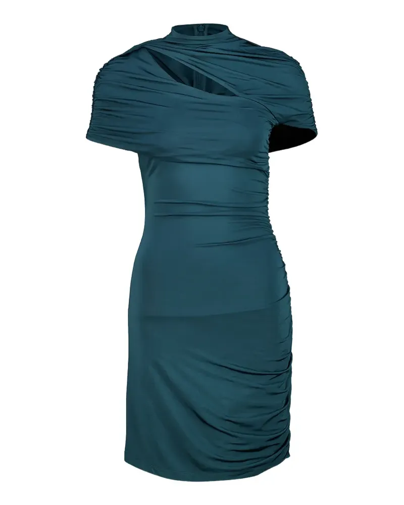 Balmain draped cut-out mini dress - Grün Grün