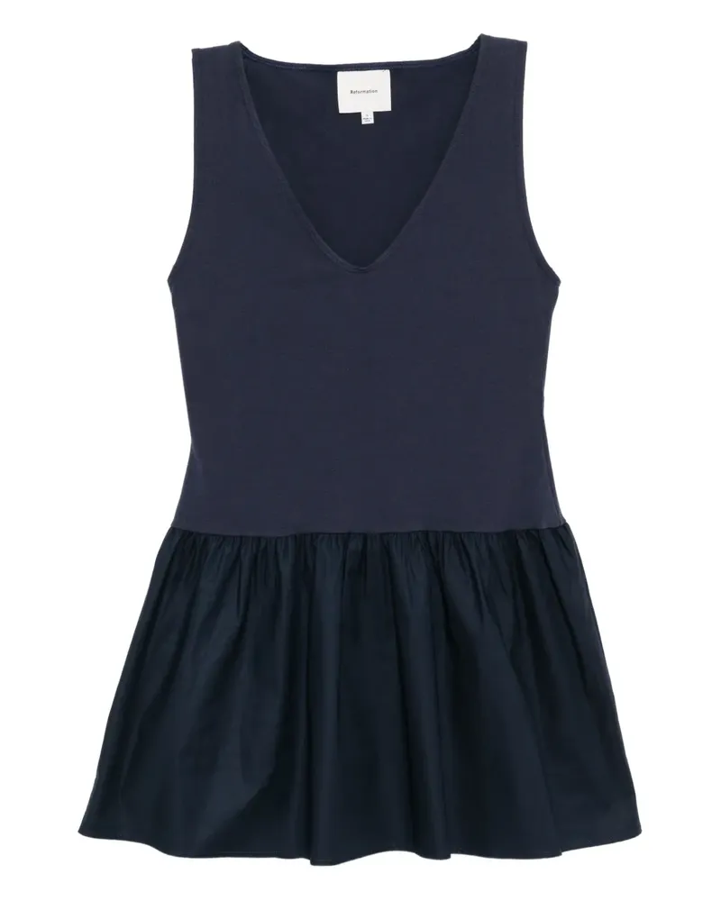 Reformation Alyssa Kleid - Blau Blau