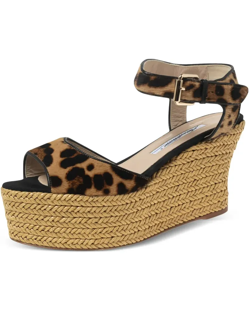 Brian Atwood Espadrilles mit Leoparden-Print - Braun Braun