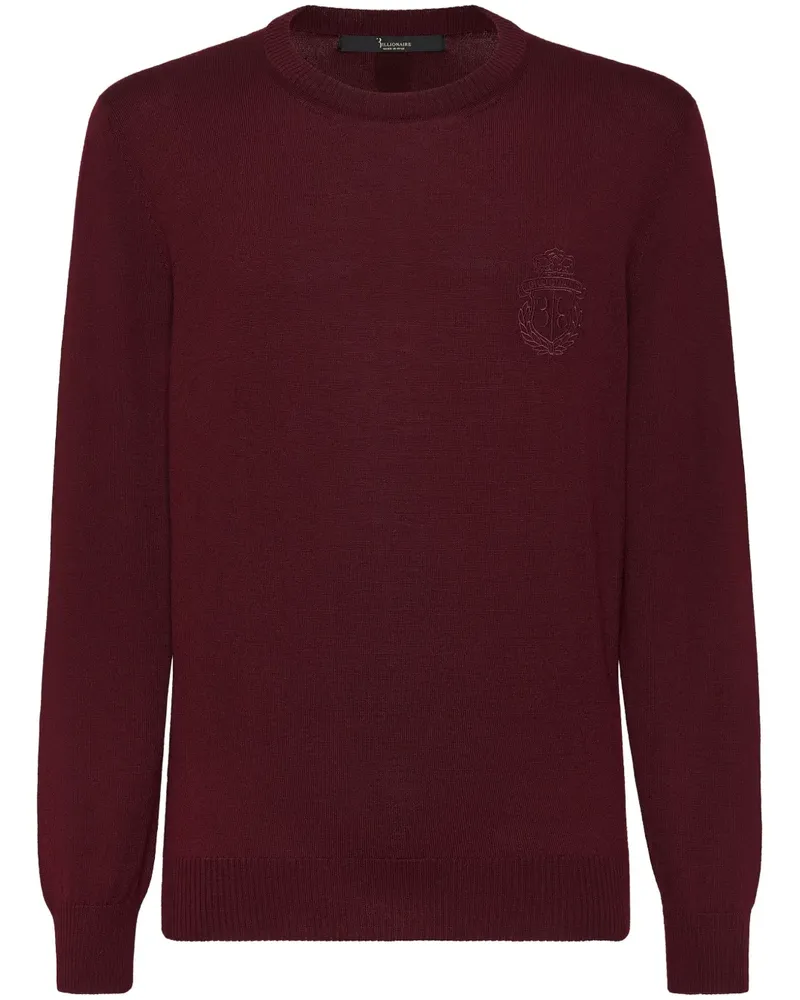 Billionaire Pullover mit Logo-Stickerei - Rot Rot