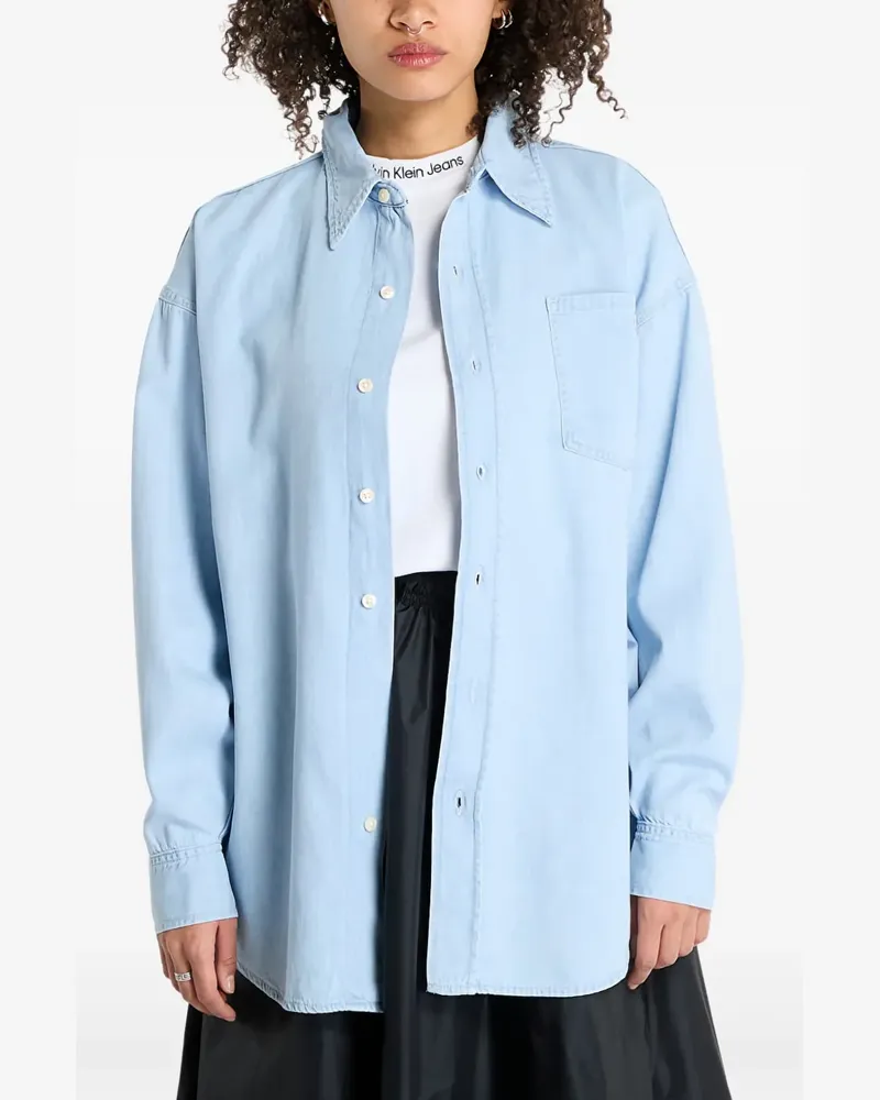 Calvin Klein Klassisches Jeanshemd - Blau Blau