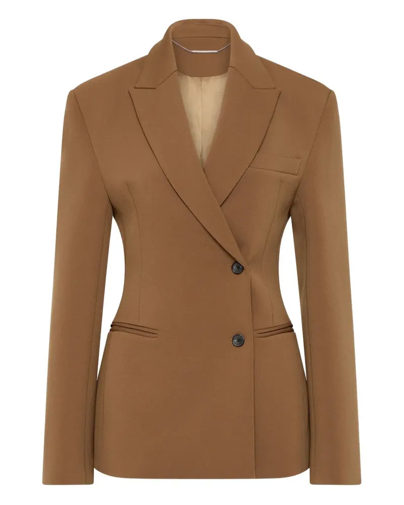 Rachel Gilbert Doppelreihiger Sergio Blazer - Braun Braun