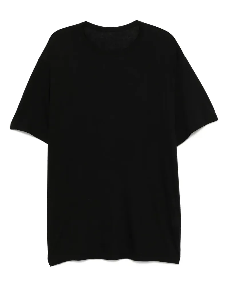 Yohji Yamamoto T-Shirt aus Baumwolljersey - Schwarz Schwarz