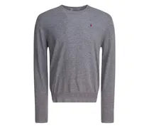 Pullover mit Totenkopf - Grau