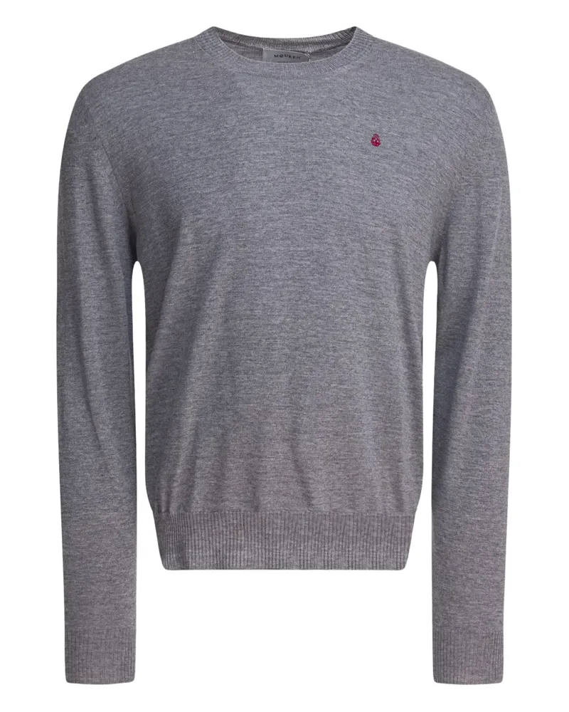 Alexander McQueen Pullover mit Totenkopf - Grau Grau