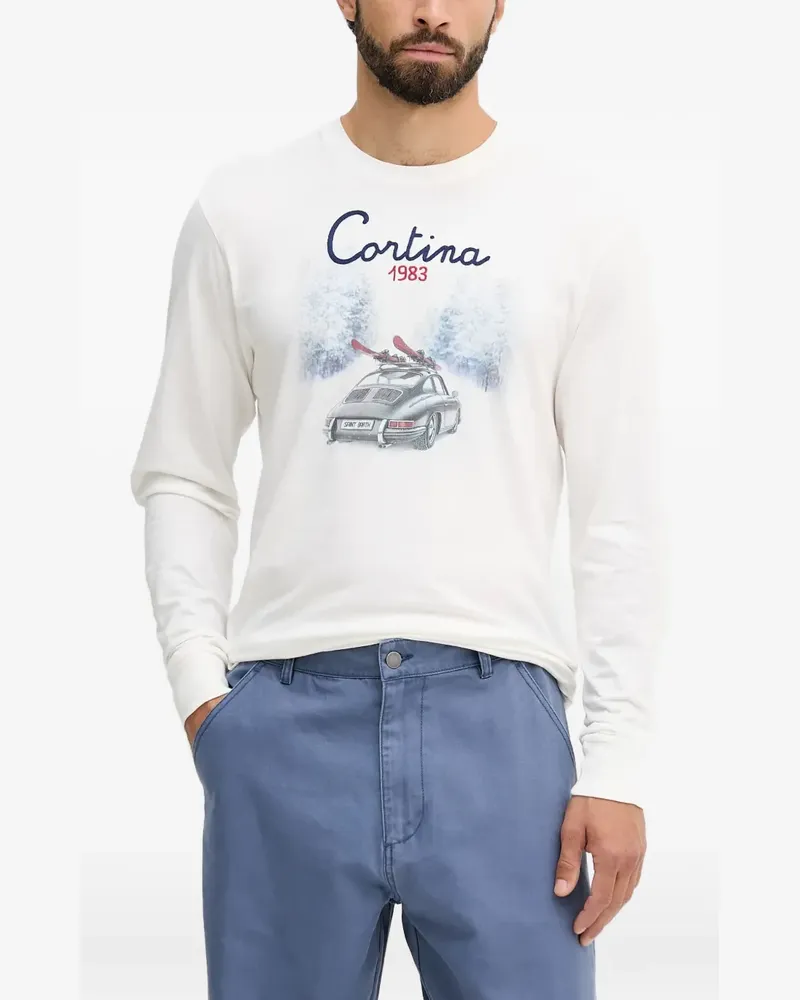 MC2 Saint Barth long-sleeves graphic T-shirt - Weiß Weiß