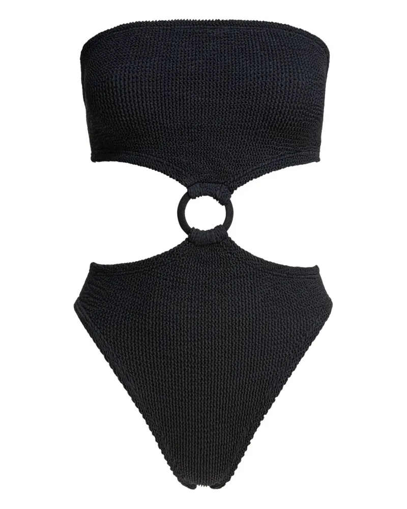 Hunza G Badeanzug mit Cut-Outs - Schwarz Schwarz