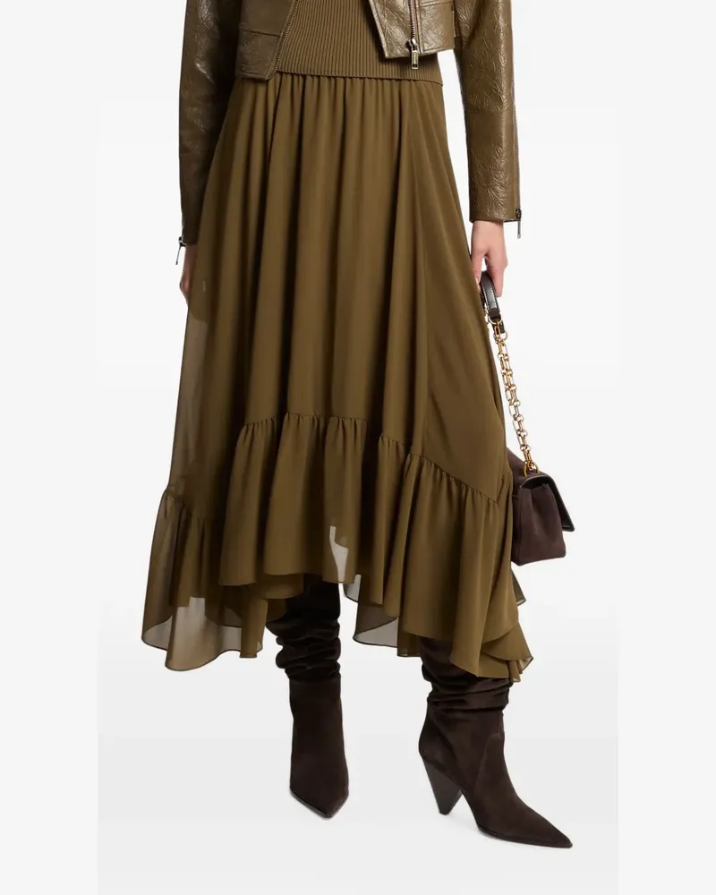 Michael Kors georgette high-low skirt - Grün Grün